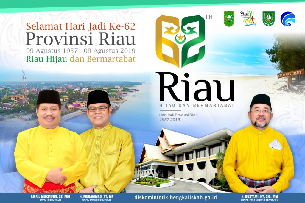 Jumat Mendatang, Pemkab Bengkalis Laksanakan Upacara Hari Jadi ke-62 Provinsi Riau