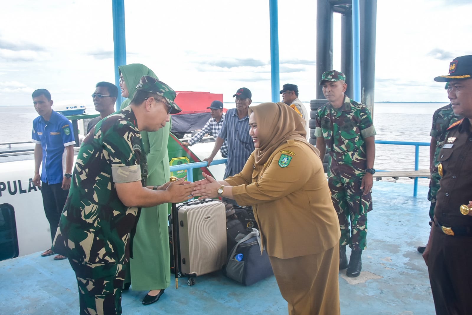 Danrem 031 Brigjen TNI Dany Rakca, Kunker ke Bengkalis, Bupati Kasmarni Sambut Kedatangan