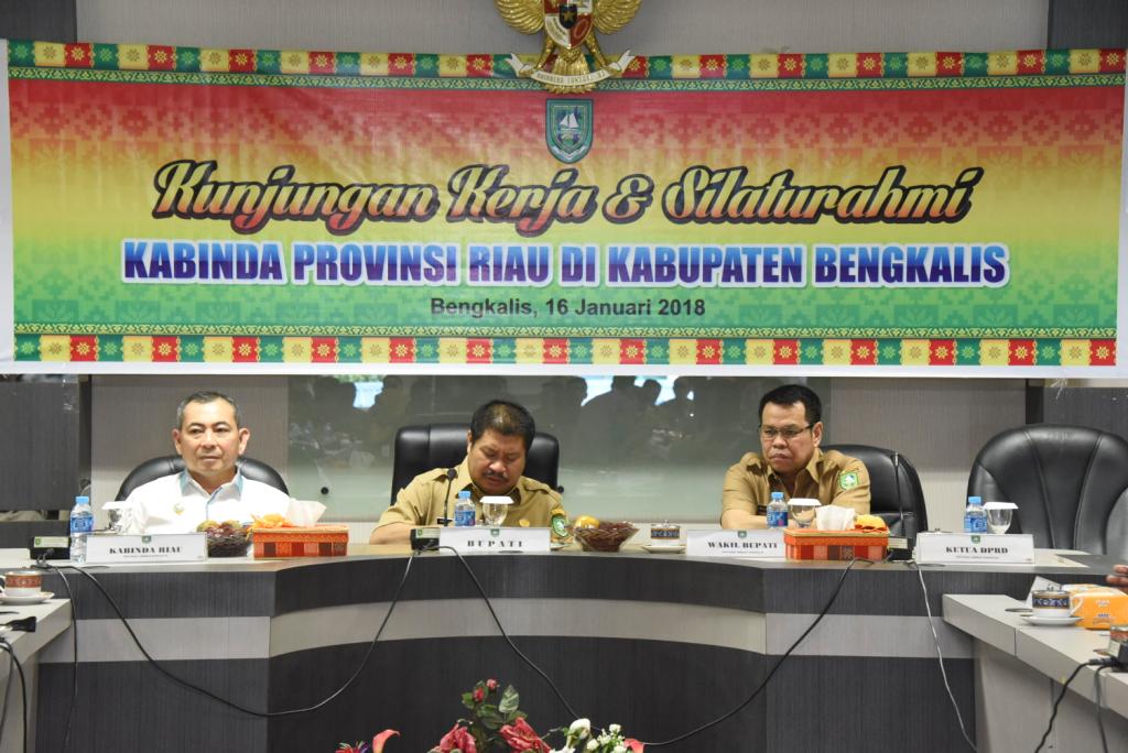 Terima Kunjungan Kabinda Riau, Bupati Amril Paparkan Sejumlah Program