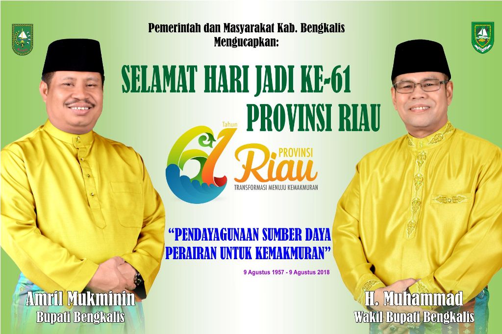 Hari ini Peringati Hari Jadi ke-61 Tahun, Berikut Nama-Nama Gubernur Riau dan Masa Baktinya