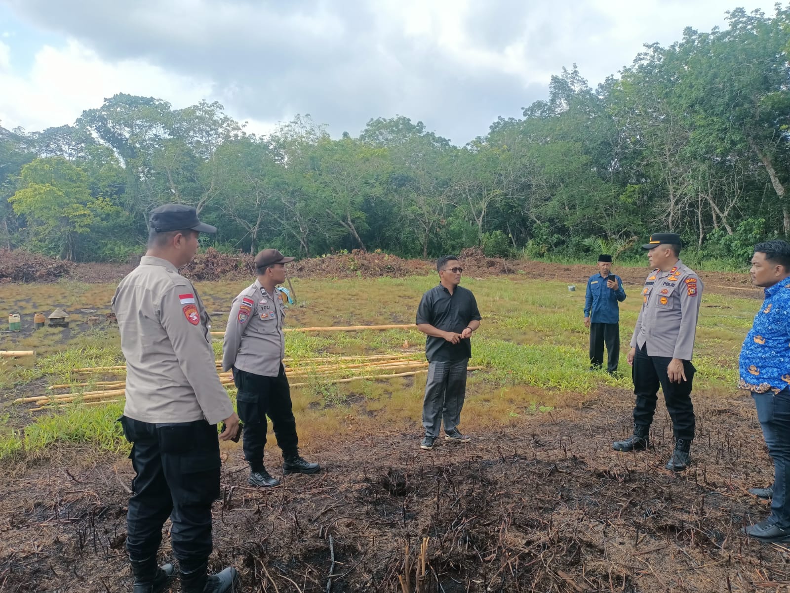 Polsek Bengkalis bersama Desa Penampi Lakukan Koordinasi dan Sinergi Dorong Pengembangan Budidaya Jagung 