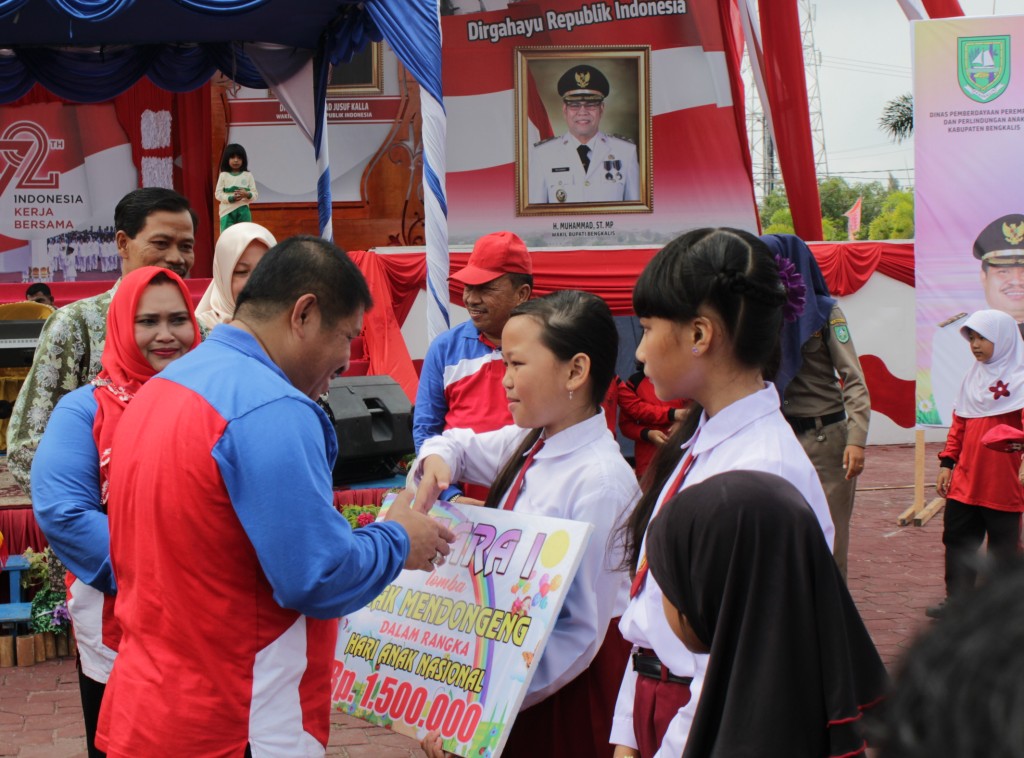 Nisa Juara Pertama Lomba Mendongeng se-Kabupaten Bengkalis