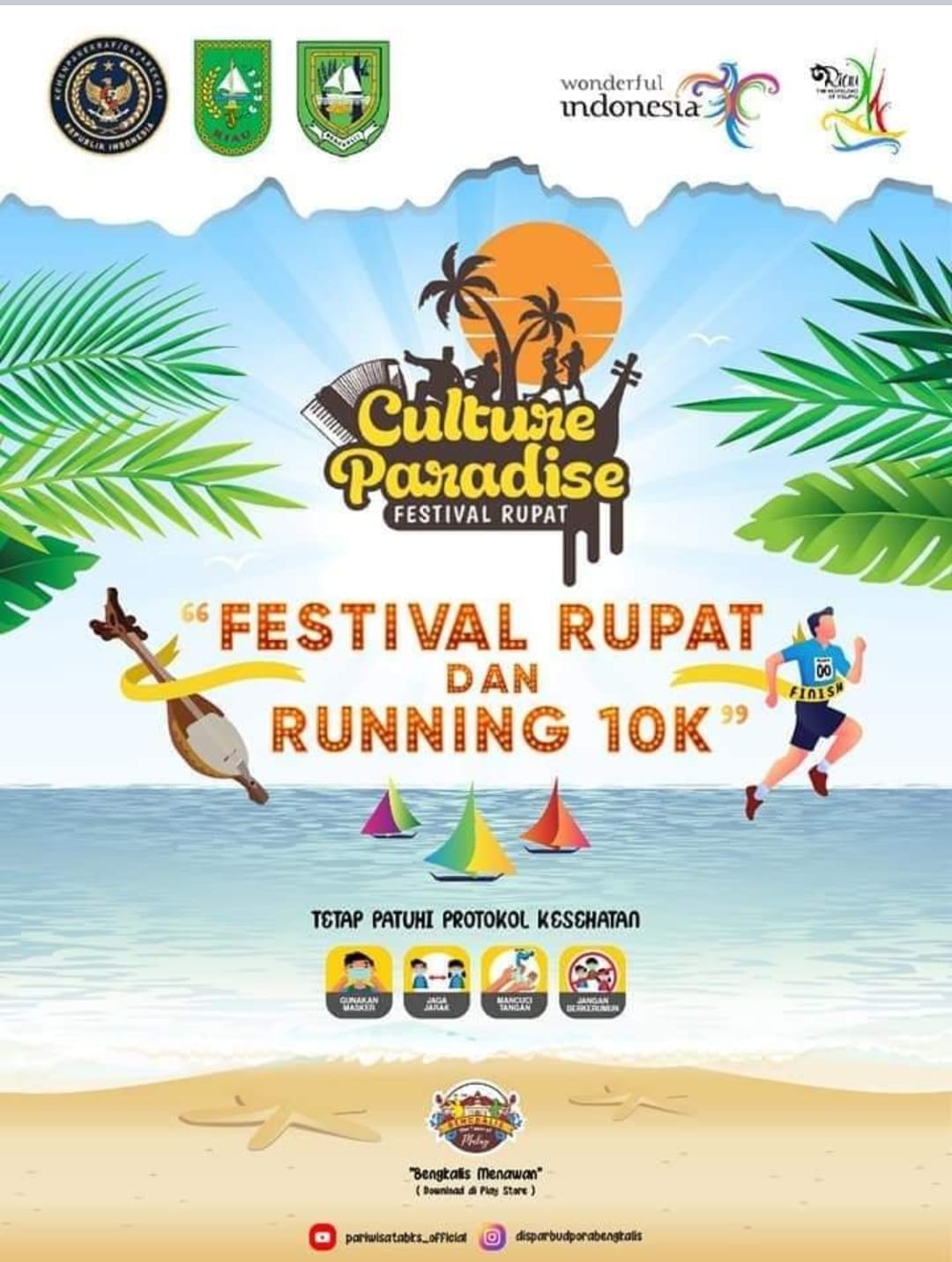 Dihadiri Menparekraf Sandiaga Uno, Festival Budaya Pesisir dan Run 10 K Bakal Digelar di Rupat