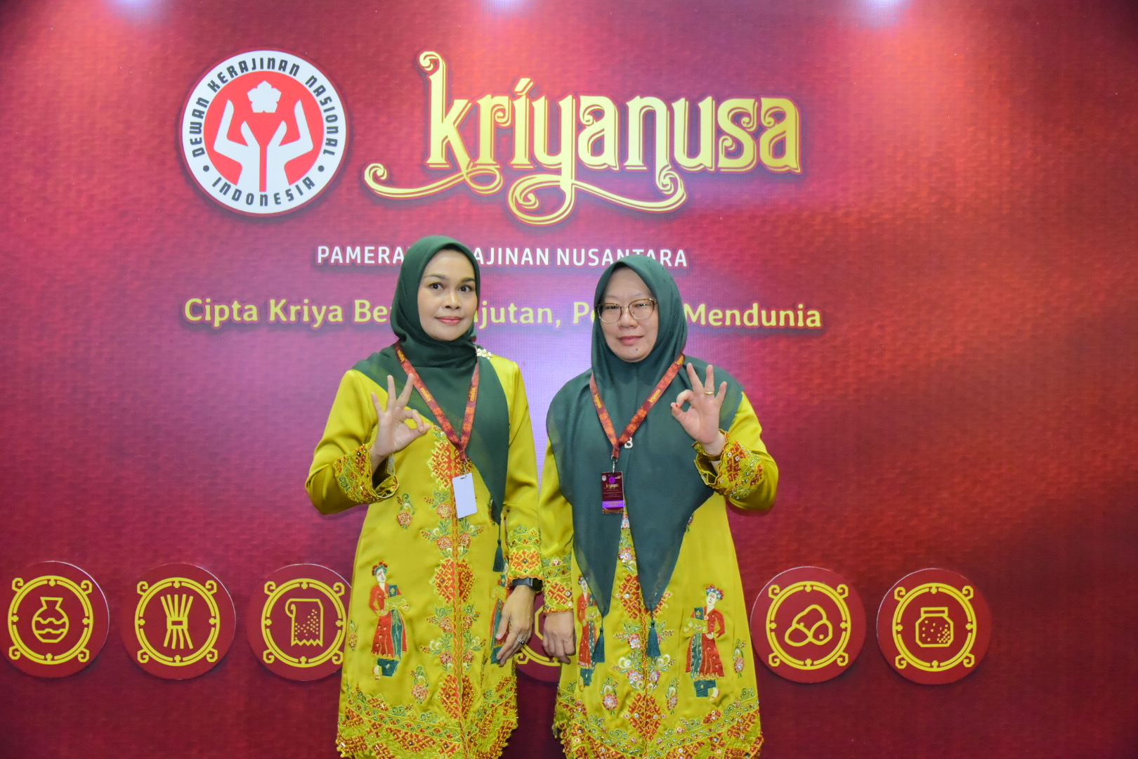 Hadiri Pameran Kriyanusa 2026, Ketua Dekranasda Bengkalis Dukung Perajin Naik Kelas