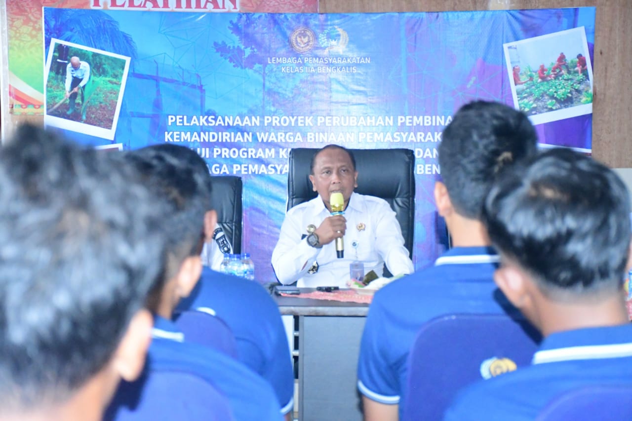 Kalapas Kelas II A Bengkalis Antusias Laksanakan Pelatihan Budidaya Ayam Petelur