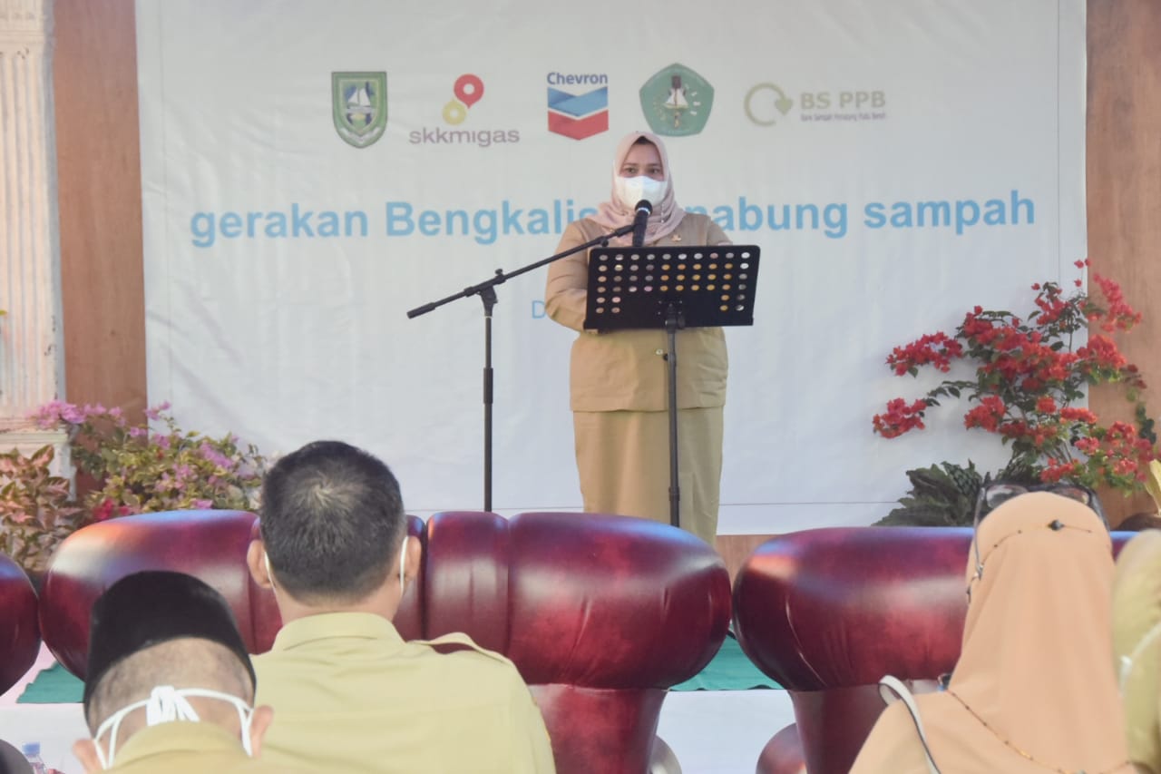 Bupati Kasmarni Launching Forum Bank Sampah Kabupaten Bengkalis