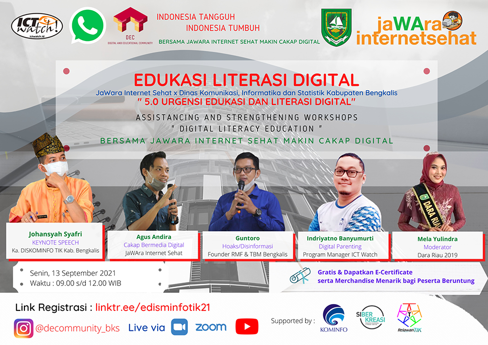 Yuk, Ikuti Edukasi Literasi Digital Bersama JaWAra Internet Sehat dari Kabupaten Bengkalis