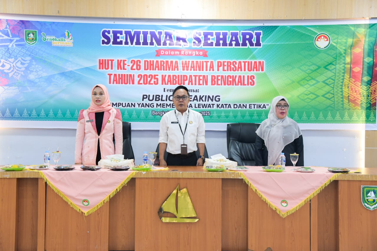 Sekda Bengkalis Buka Seminar Sehari Sempena HUT DWP ke-26