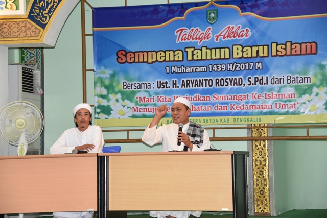 Masyarakat Larut Dalam Muhasabah Diri di Masjid Istiqomah Bengkalis