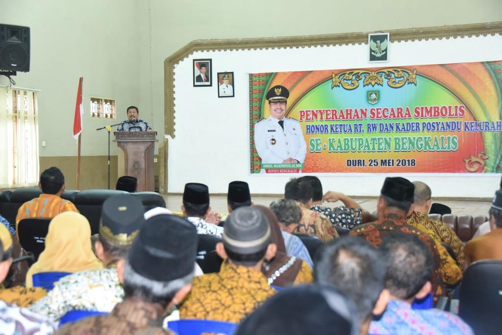 Honor Ketua RT/RW Kelurahan di Bengkalis Naik Hampir 50 Persen