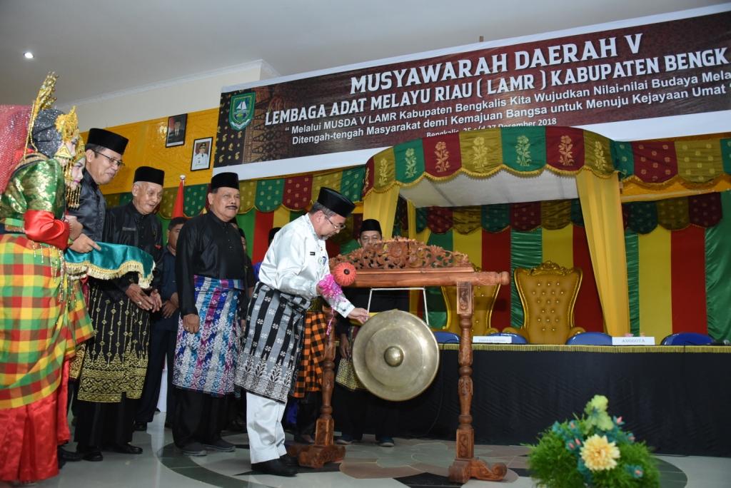 Bupati Amril Buka Musda Ke-V LAMR Kabupaten Bengkalis