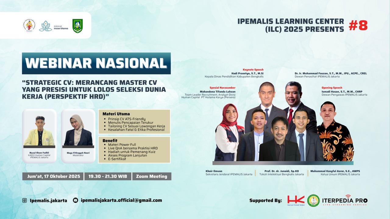 IPEMALIS Jakarta Dukung Pemkab Bengkalis Siapkan Generasi Muda Kompetitif dan Adaptif di Era Digital