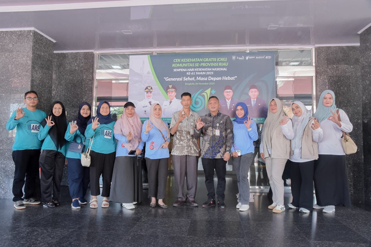 Sempena Hari Kesehatan Nasional ke-61, Pemkab Bengkalis Taja Cek Kesehatan Gratis dan Donor Darah