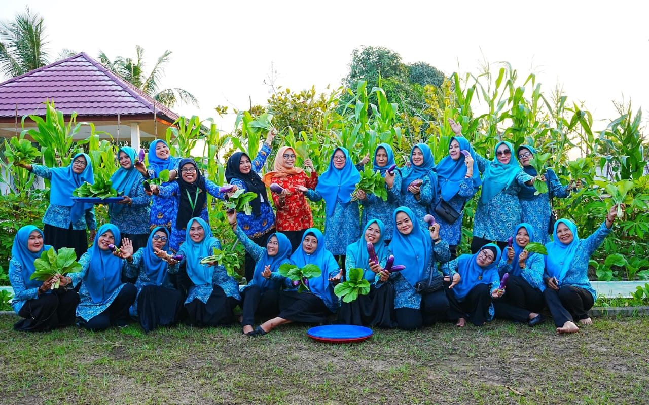 Manfaatkan Lahan Kosong, Ketua TP-PKK Ajak Masyarakat Tanam Sayur Sehat