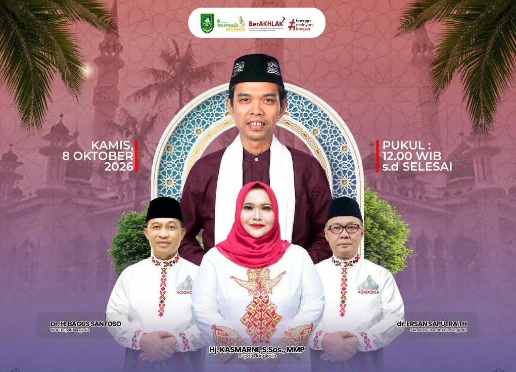 Pemkab Bengkalis Gelar Tabligh Akbar Bersama UAS di Masjid Agung Istiqomah