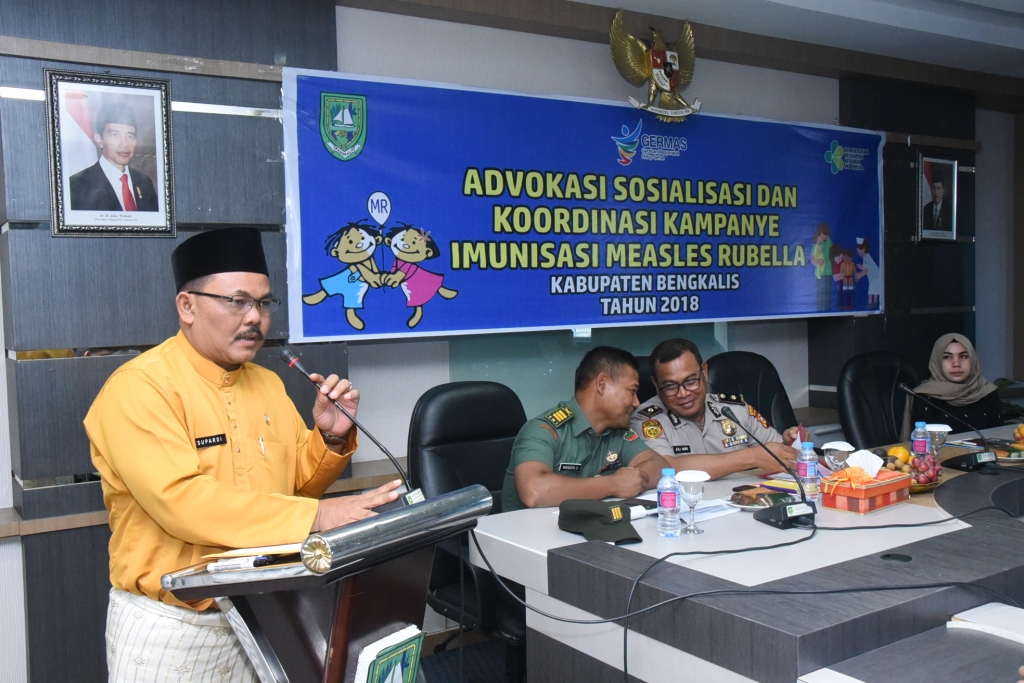  Pemkab Bengkalis Kampanyekan Imunisasi Measles Rubella