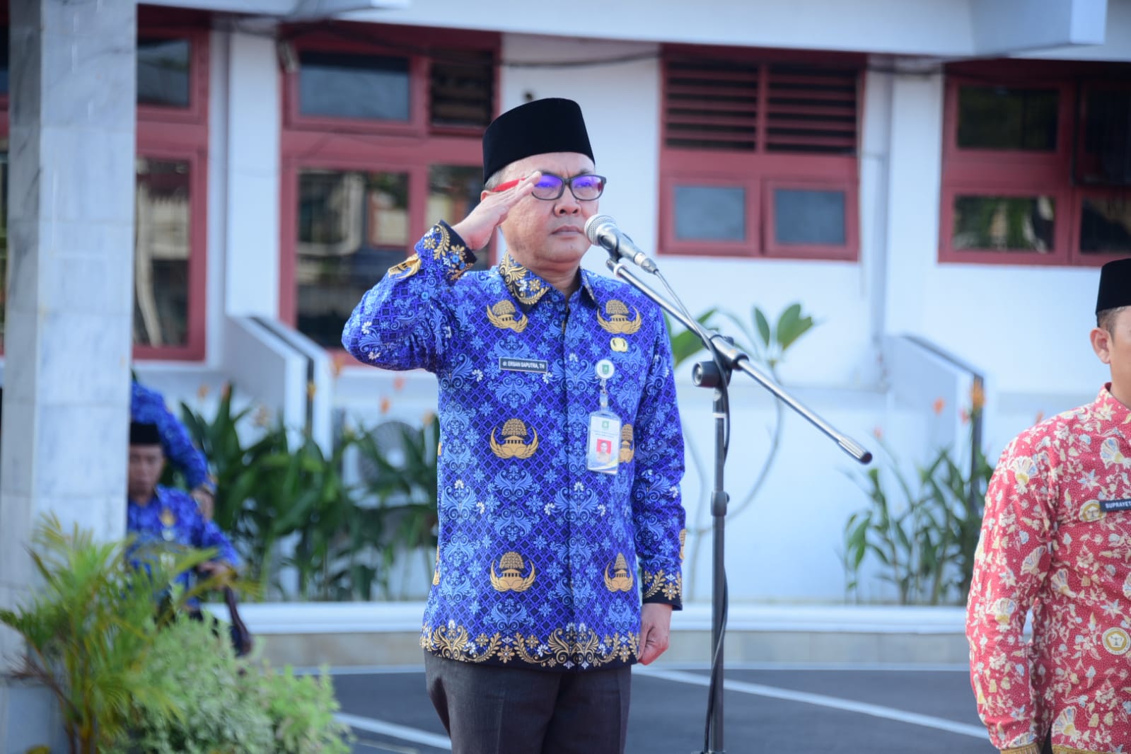 Perdana, Plt Sekda Bengkalis  Ersan Saputra Jadi Irup HKN dan HUT ke-49 PPNI