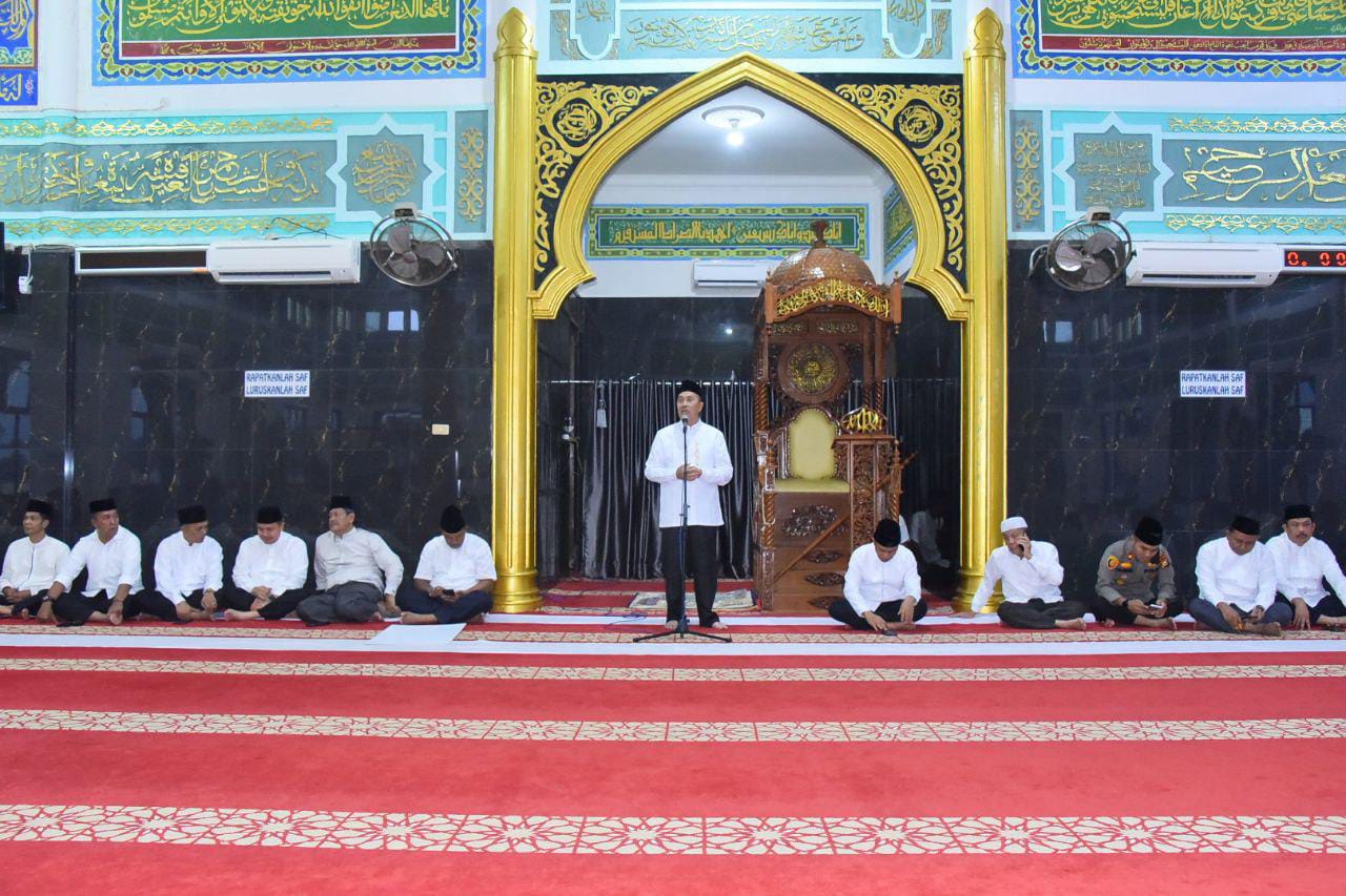 Safari Ramadhan di Bengkalis, Wabup Bagus Dampingi Gubri