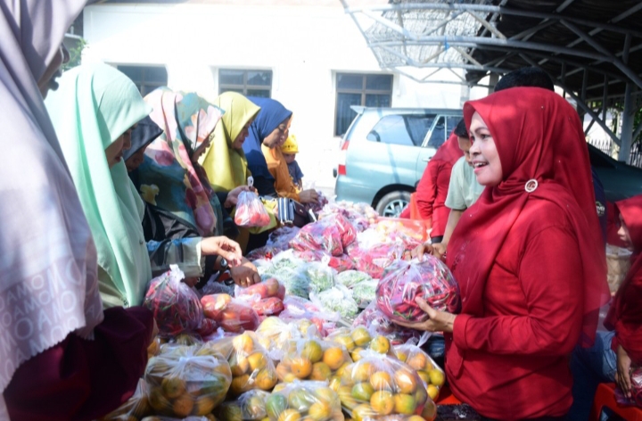 Sambut Hari Jadi ke-513 Bengkalis, Gerakan Pangan Murah Diserbu Warga