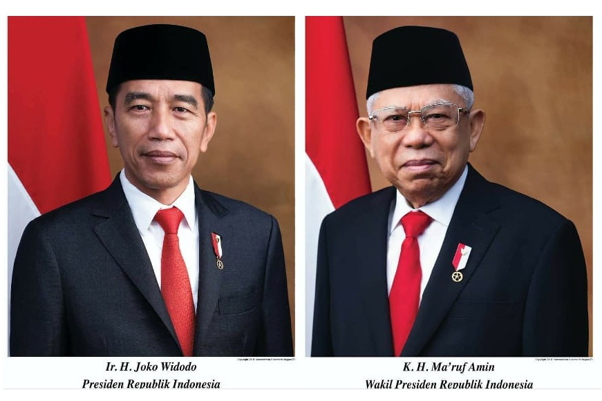 Kementerian Sekretariat Negara Terbitkan Foto Resmi Presiden dan Wakil Presiden RI 2019-2024