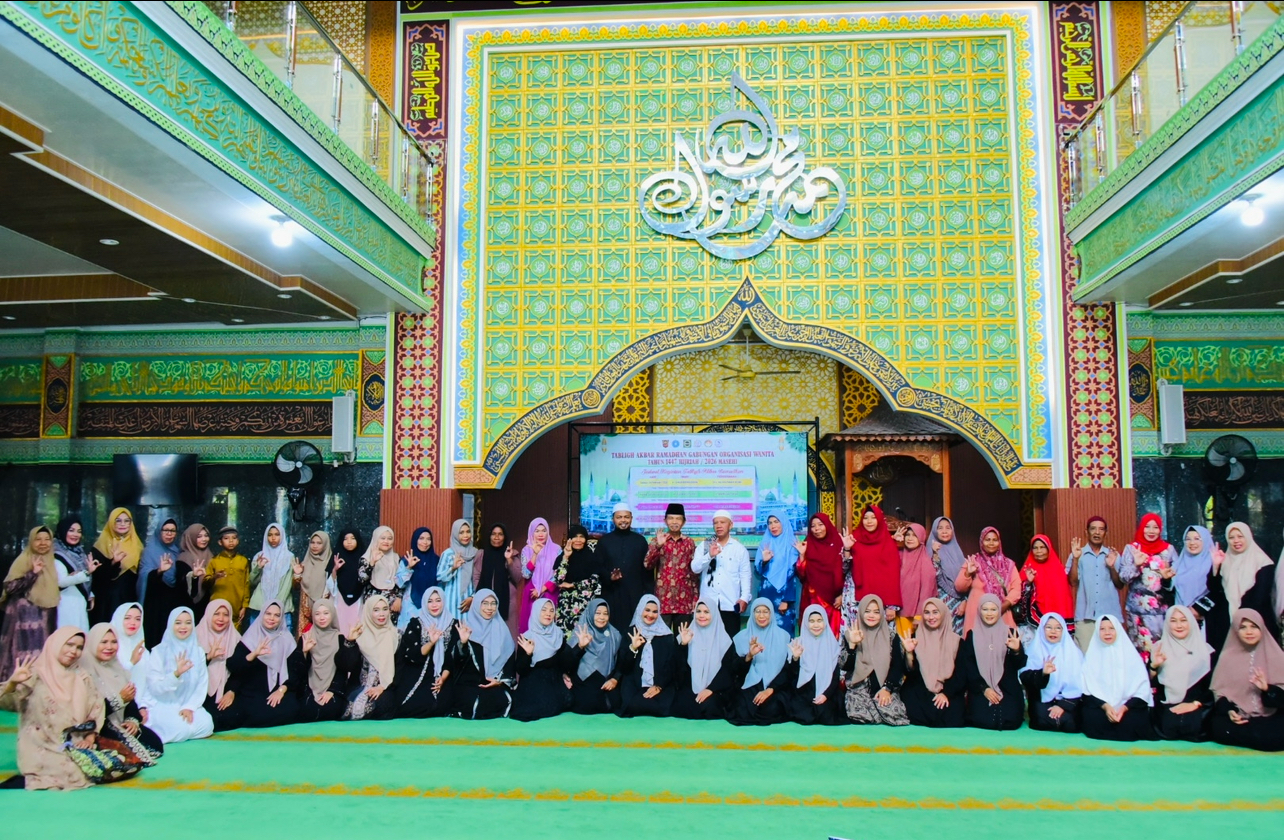 Sinergi Gabungan Organisasi Wanita Bengkalis, Salurkan Bantuan Sembako Pada Tabligh Akbar Ramadhan