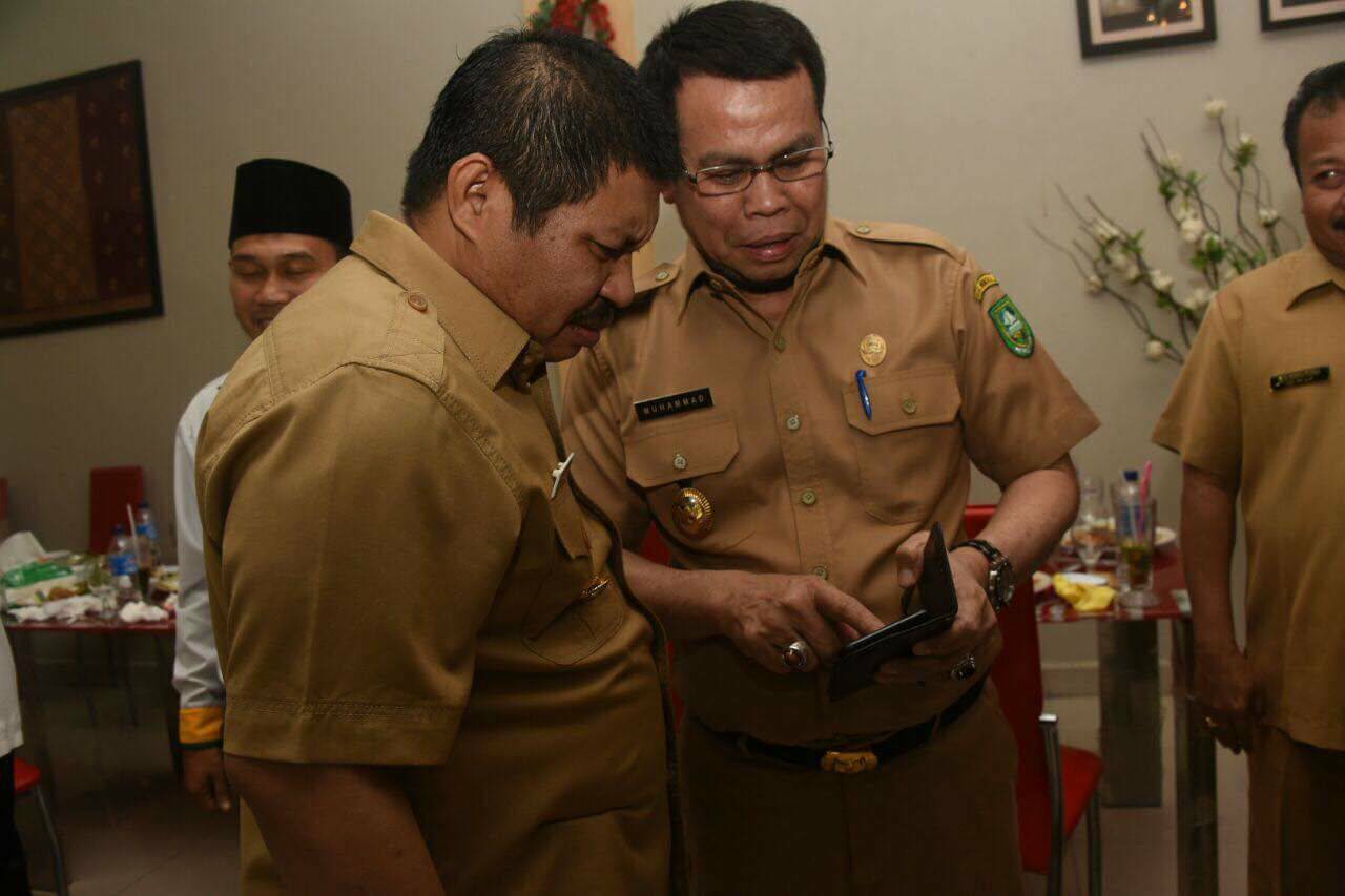 Bupati Amril dan Wabup Muhammad Hadiri Silaturahmi Bersama Kabinda Riau