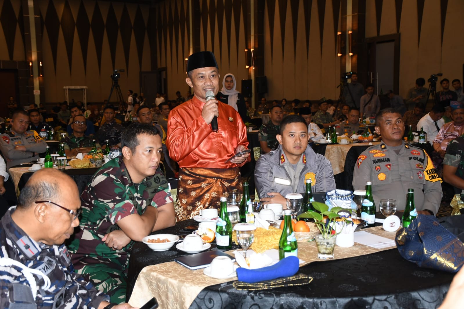 Wabup Bagus Santoso Angkat Masalah Abrasi dan Narkoba Pada Rapim TNI Polri 2024