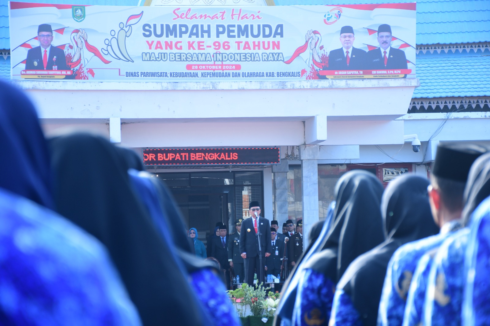 Pemkab Bengkalis Laksanakan Upacara Hari Sumpah Pemuda ke-96, Pjs Bupati: Mari Bersama Kembangkan Potensi Pemuda