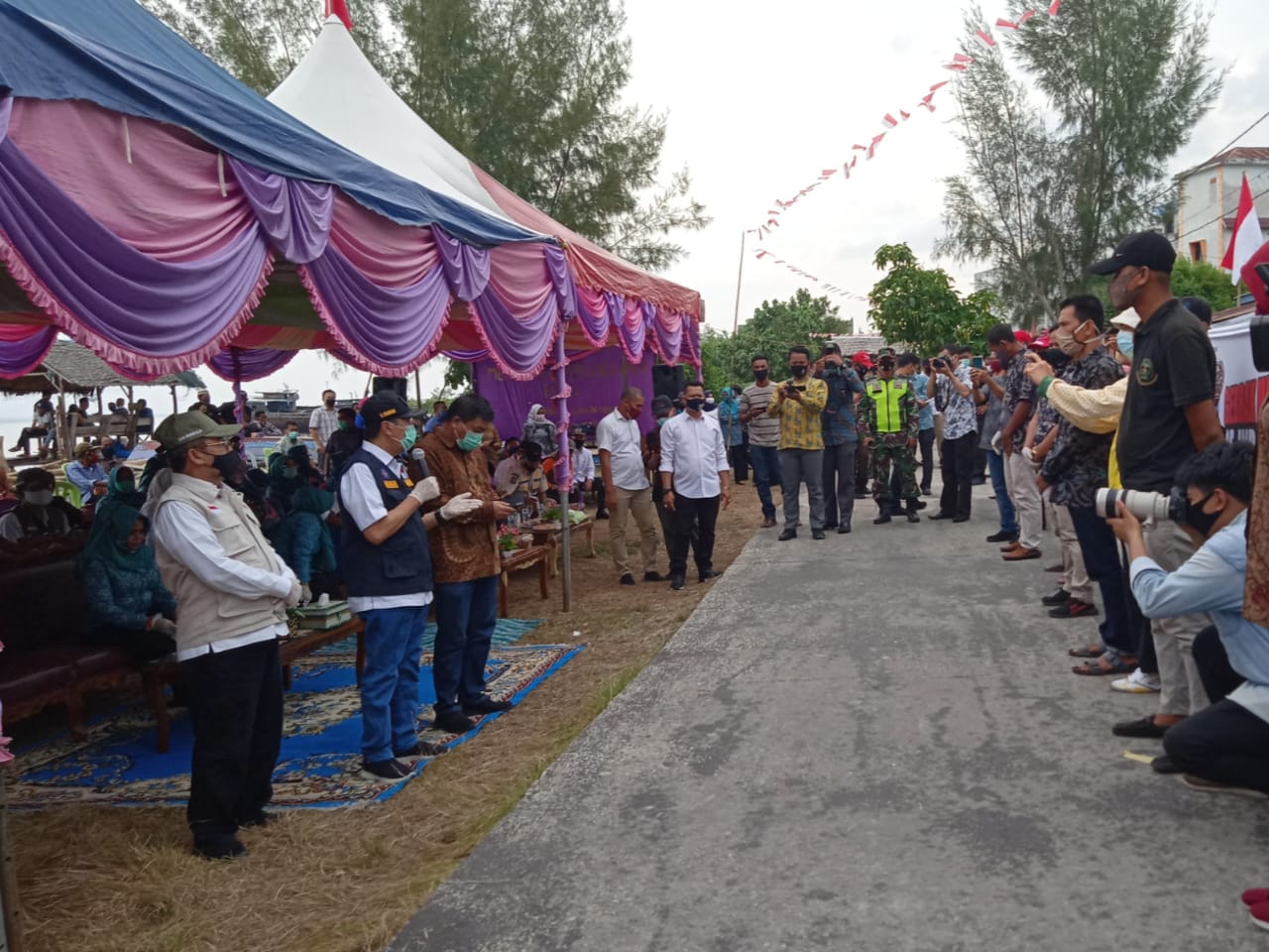 Plh Bupati Bengkalis Sambut Kedatangan Gubri dan Ketua TP PKK Provinsi Riau