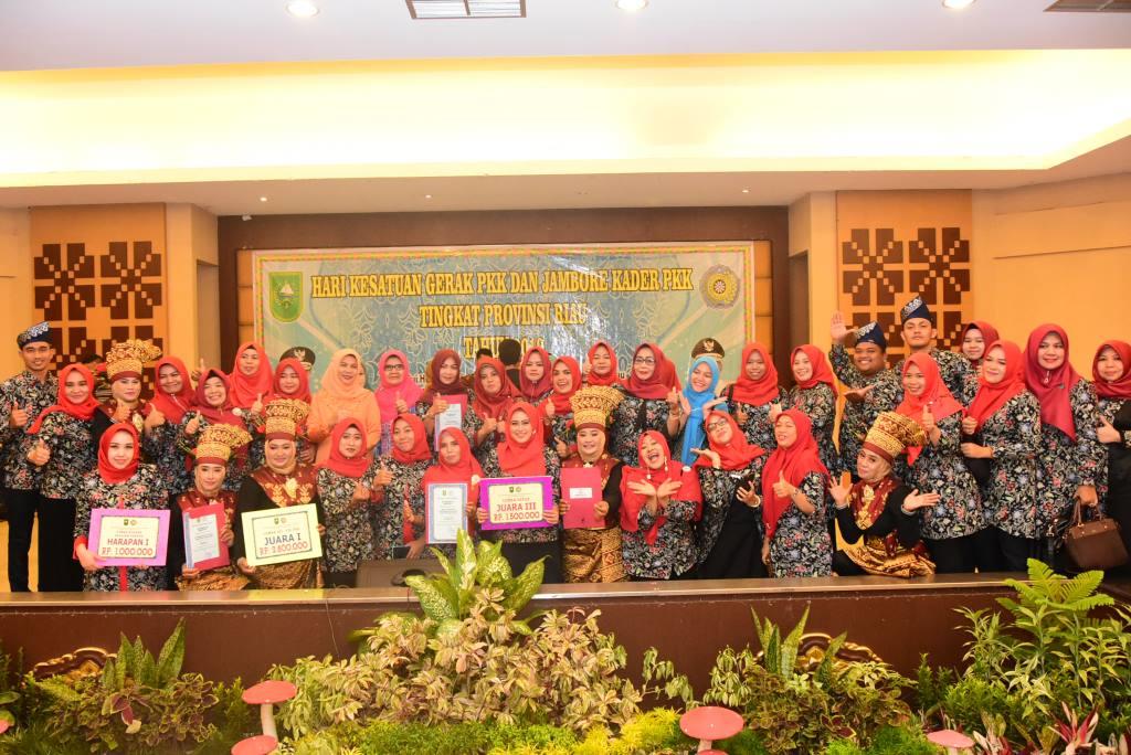 Kabupaten Bengkalis Juara Umum Tiga Tahun Berturut Pada Jambore PKK Provinsi Riau
