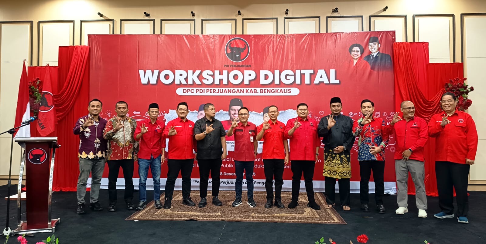 DPC PDI Perjuangan Gelar Workshop Digital Perkuat Literasi Digital Masyarakat Bengkalis