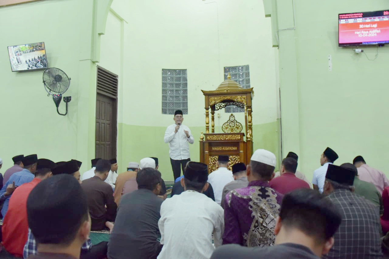 Masjid Assa ‘Adah Bengkalis, Masih Jadi Favorit Para Umat Muslim Lakukan Sholat Sunat Tarawih Berjamaah