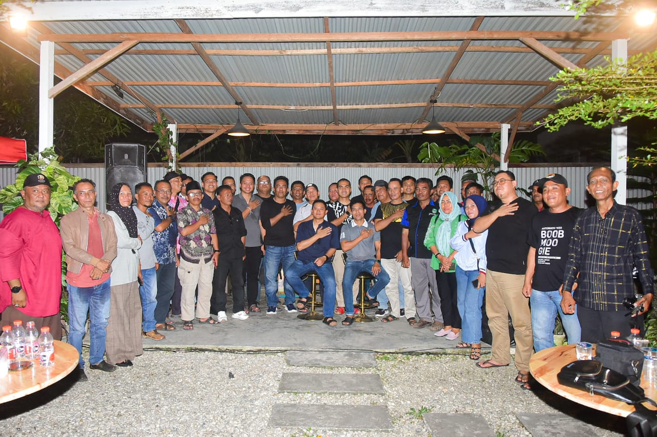 Wujudkan Pemilu Damai, Polres Bengkalis Taja Cooling System Bersama Awak Media
