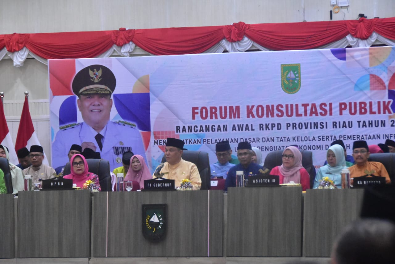 Pemkab Bengkalis Ikuti Forum Konsultasi Publik Rancangan Awal RKPD Provinsi Riau Tahun 2025
