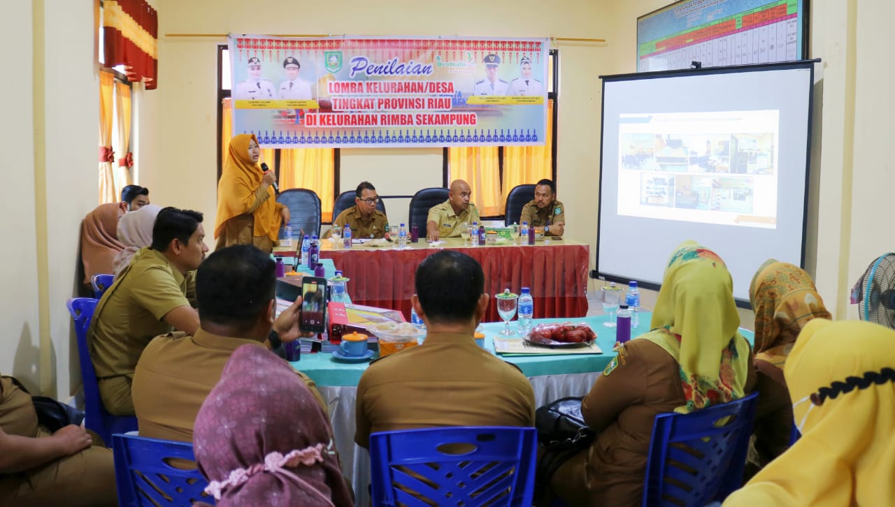 Jadi Perwakilan Lomba Desa/Kelurahan se Riau, Lurah Rimba Sekampung Paparkan 4 Inovasi