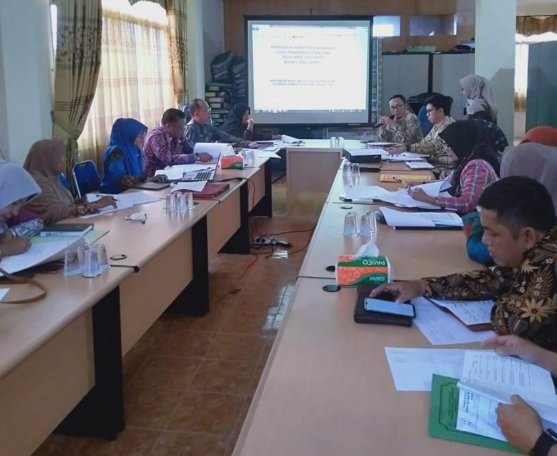 DPMPSP Bengkalis Gelar Rapat Pedoman Standar Pelayanan