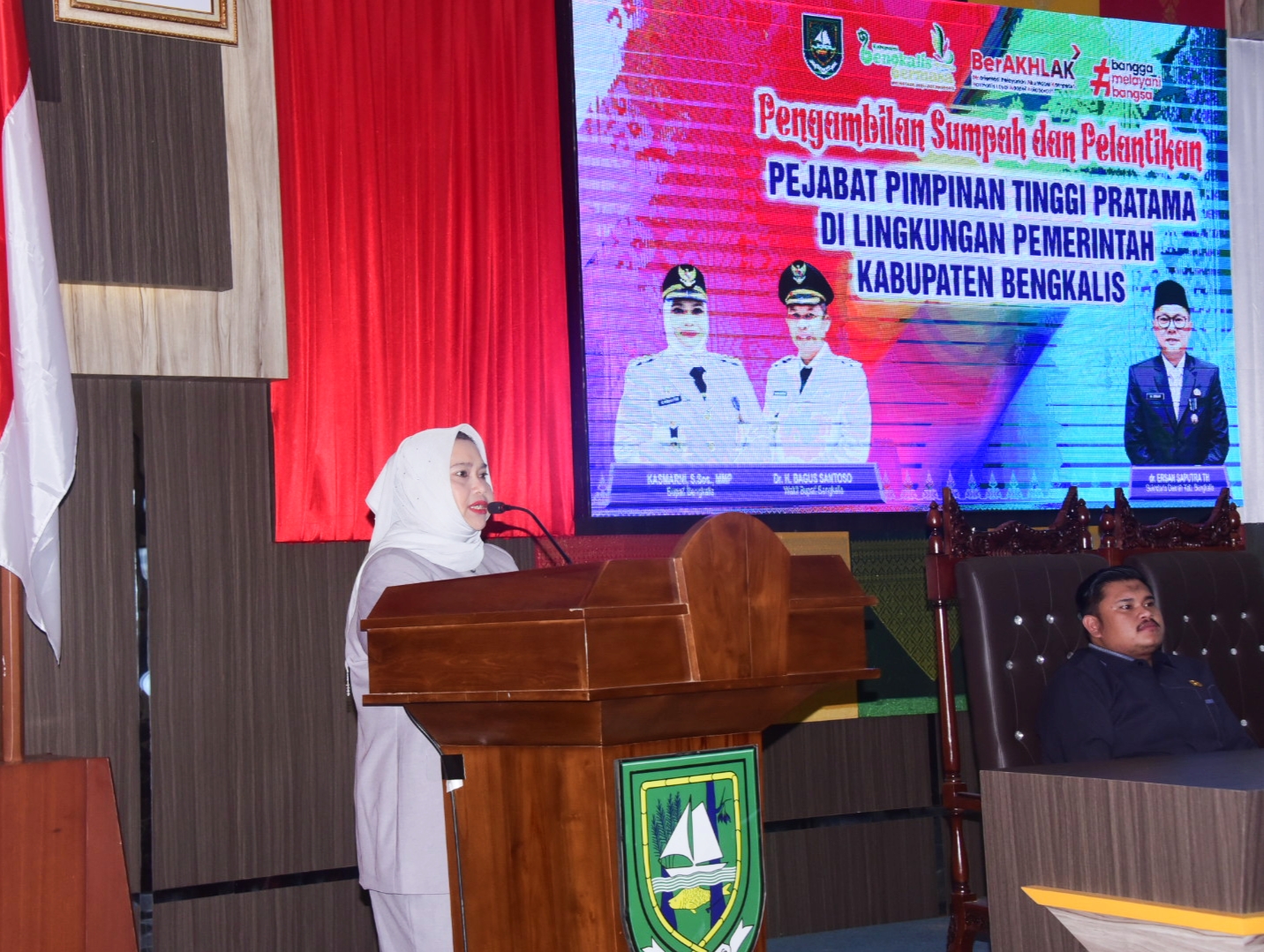 Lantik 31 PPTP Bengkalis, Ini Pesan dan Arahan Bupati Kasmarni kepada Kepala Perangkat Daerah