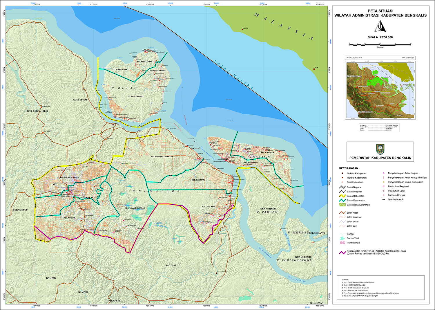 Peta Kabupaten Bengkalis